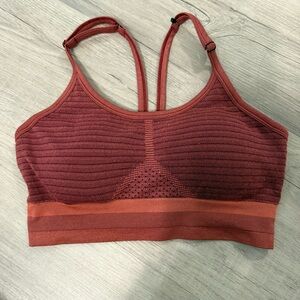 ⭐️ ASICS Rust Colored Sports Bra with Convertible Straps